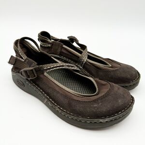 Chaco Shoe Loyalist EcoTread Dark Brown Suede Mary Jane Comfort Girls Youth 3